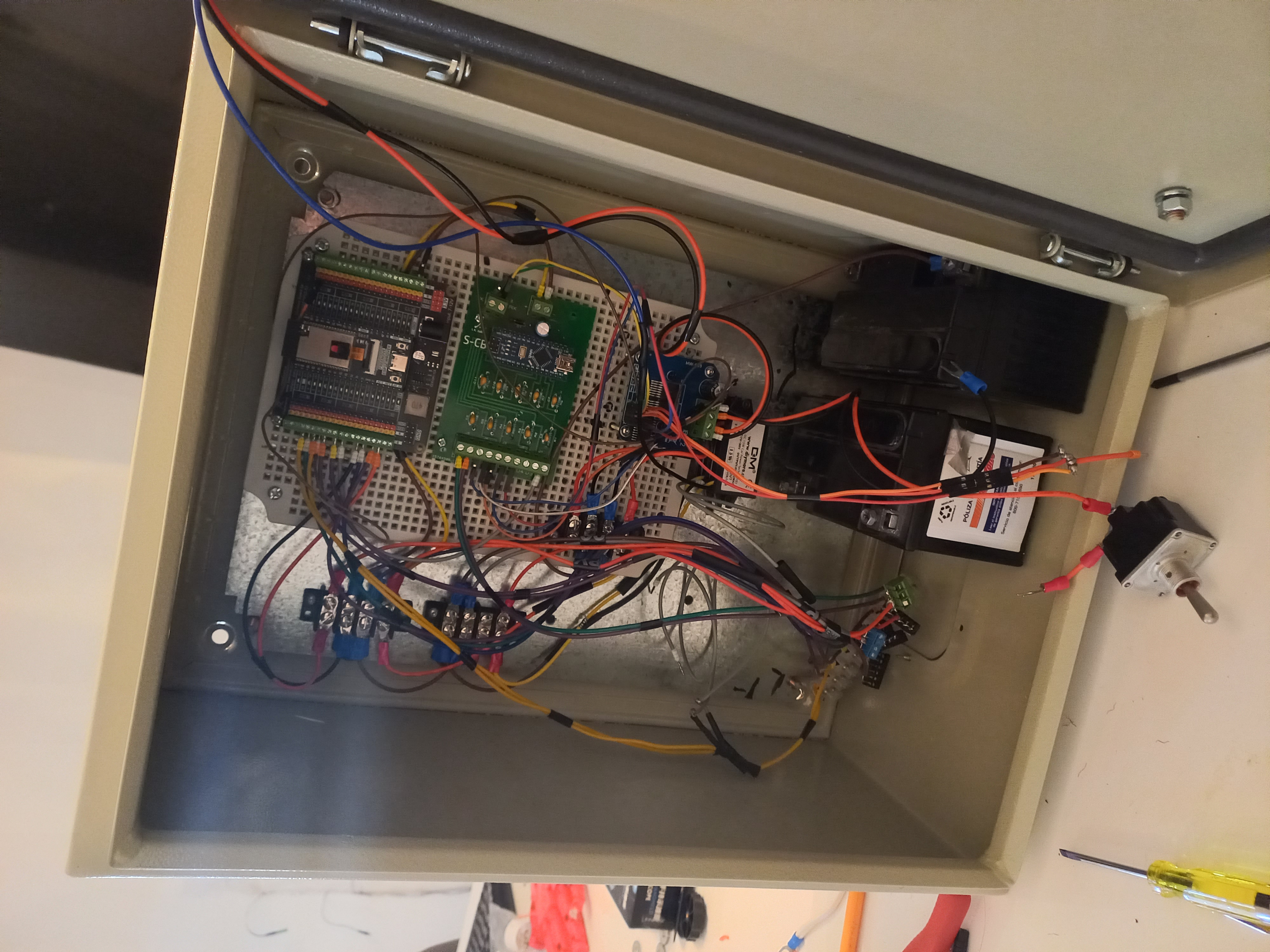 Gabinete y control del secador de madera