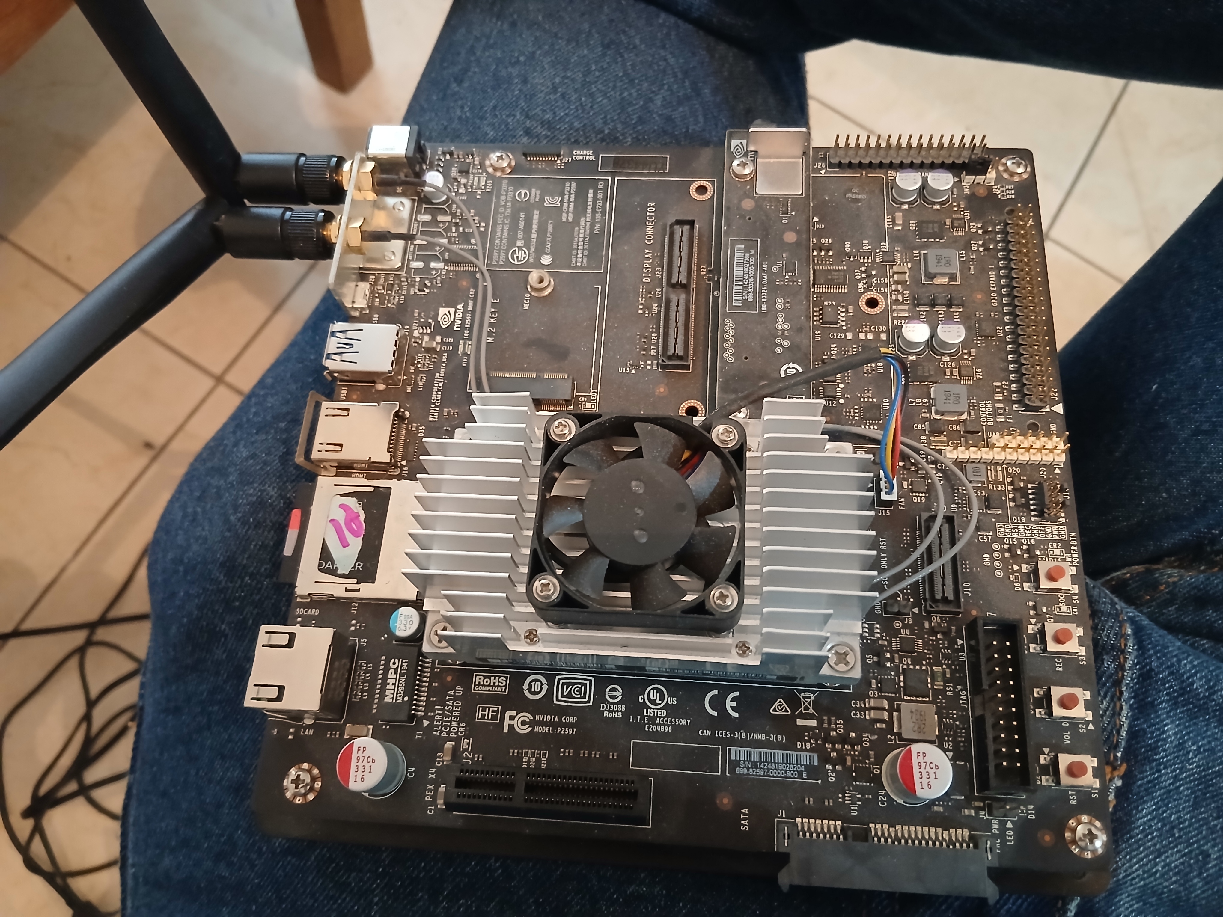 Placa Jetson TX2 utilizada para la nueva versión de Andrei